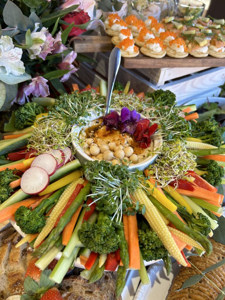 vegetarian grazing table